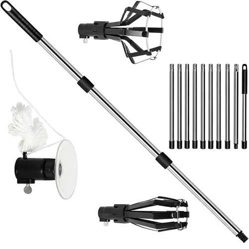 Vista 8 de Light Bulb Changer Pole Kit, 3 Grippers with Extendable Rod