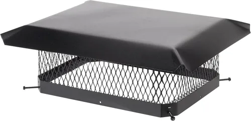 Vista 9 de HY-Guard HG99 Cubierta de Chimenea de Acero Galvanizado de Una Sola Salida con Perno, Tamaño de Malla 3/4", Se Adapta al Exterior de Baldosas