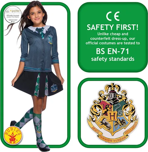 Vista 3 de Camiseta de disfraz de Harry Potter, Slytherin, talla L