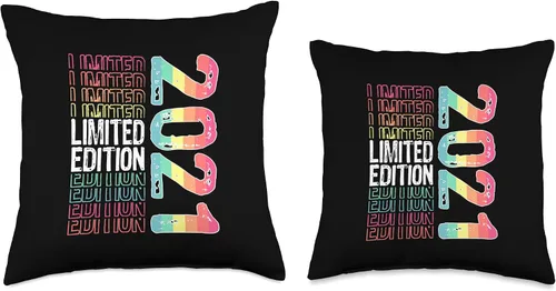 Vista 3 de Limited Edition Vintage 2021 Retro Birthday Throw Pillow