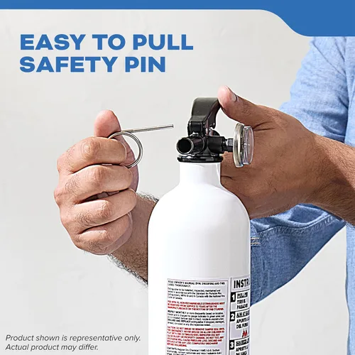 Vista 9 de Kidde Extintor de Incendios para Barcos, de Un Solo Uso 10BC Coast Guard Approved Marine Extinguisher for Small Flammable Liquids/Gases and