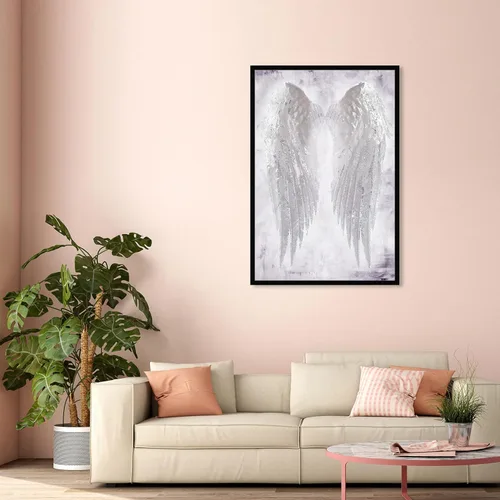 Vista 3 de The Oliver Gal Artist Co - Papel de arte contemporáneo de moda y glamour, alas de ángel, amatista, arte de pared para sala de estar, dormitorio