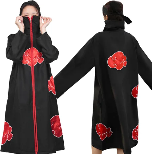 Vista 2 de Amycute Men Cloak Unisex Adult Robe Anime Cosplay Costume Kids Cape with Headband and Ring Halloween Cosplay Costumes