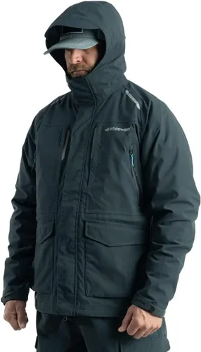 Vista 6 de Whitewater Great Lakes - Chaqueta de pesca impermeable y resistente al viento con nailon Ripstop