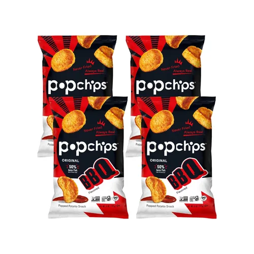 Vista 22 de Popchips Paquete variado de papas fritas, porciones individuales de 0.8 onzas (paquete de 24), 4 sabores: 8 sal marina, 8 barbacoa, 4 crema agria