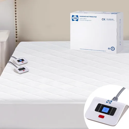 Vista 11 de Sealy Protector de colchón térmico Mini Twin 31x55, 9 ajustes de calor