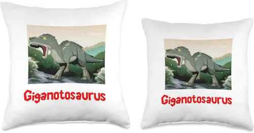 Vista 3 de Giganotosaurus Retro T rex - Cojín prehistórico para el Día del Padre