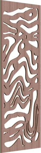 Vista 95 de 9 3/8"W x 24 3/8"H x 1/4"T Northfield Decorativos Paneles de Pared de Madera Calado, Abedul