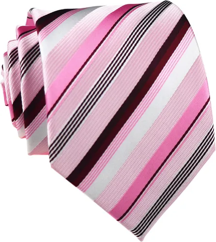 Vista 30 de Secdtie Corbata clásica de seda tejida jacquard a rayas para hombre
