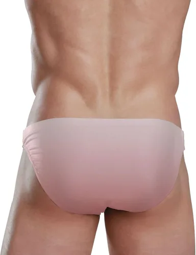 Vista 4 de UMIRIKO Men's Sexy Swimwear Swim Briefs Gradient Bright Purple Bikini Swimsuits S