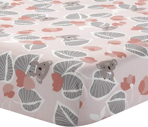 Vista 19 de Lambs & Ivy Baby Farm Animals - Sábana bajera ajustable para cuna, 100% algodón, color blanco