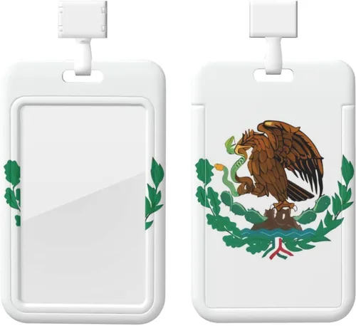 Vista 12 de Soporte deslizante para tarjetas de identificación con bandera de ventana transparente de Maryland, soporte vertical de plástico para tarjetas