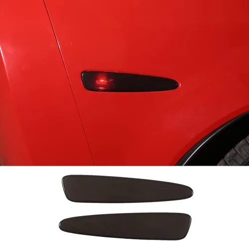 Vista 5 de Funda para faro antiniebla delantero ahumado para coche, compatible con Chevy Corvette C6 2005-2013, moldura de protección para parachoques