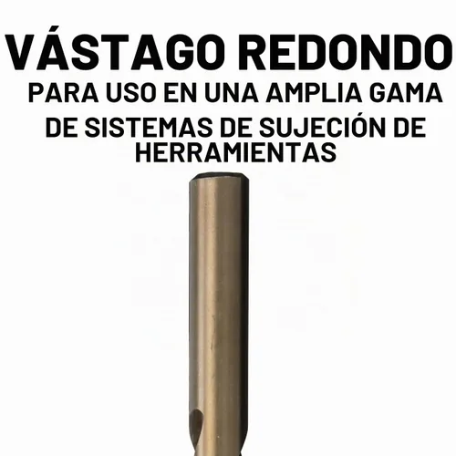 Vista 4 de Drill America Juego de 5 brocas de cobalto (1/4", 5/16", 3/8", 7/16", 1/2"), serie D/ACOJ, POUD/ACOJ