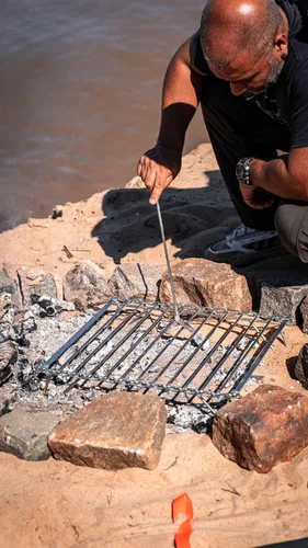 Vista 8 de Parrilla portatil Ideal para asados al aire Libre parrillas argentinas hechas para asador
