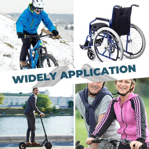 Vista 5 de 10 agarres para manillar de bicicleta, barra de mango de bicicleta de doble bloqueo, para BMX, montaña, MTB, crucero de playa, scooter, bicicleta