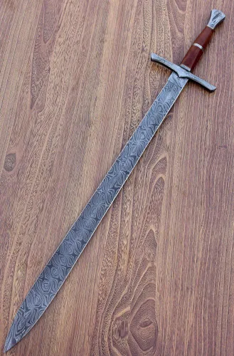 Vista 6 de Exclusivo legendario Damascus SteelSwordDaggerGladious Espada 37 Espada larga y completa, gris