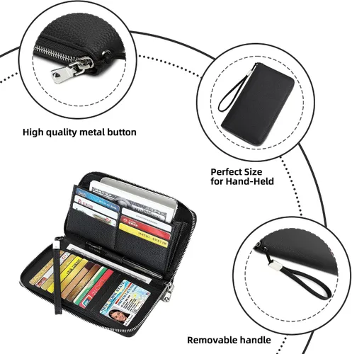Vista 6 de Billeteras con múltiples ranuras para tarjetas con muchas ranuras para tarjetas con muchas ranuras para tarjetas para mujeres, carteras