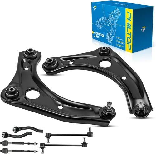 Vista 75 de PHILTOP 6 piezas de brazo de control delantero inferior con barra estabilizadora de rótula para Nissan Rogue 2014-2020 Rogue Sport 2017-2022 Qashqai