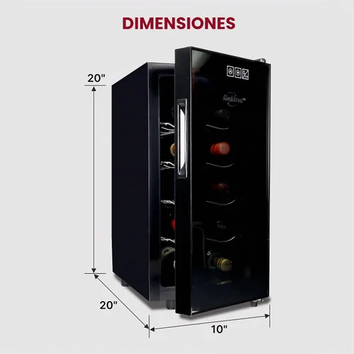Vista 7 de Koolatron Enfriador de vino termoeléctrico de 10 botellas