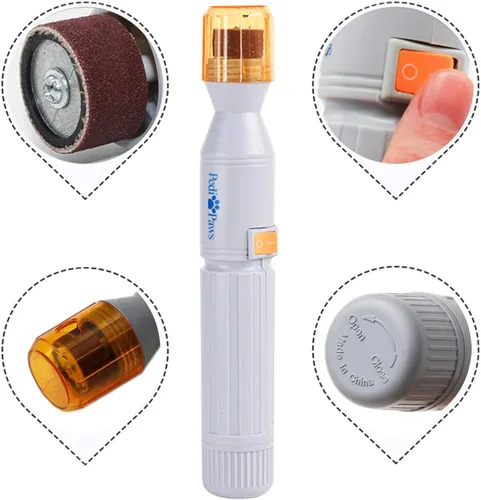 Vista 2 de Ruri's Molinillo de uñas para perros, versión mejorada profesional eléctrico para mascotas, herramientas de aseo