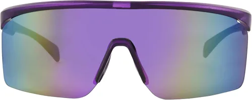 Vista 3 de Easton Gafas de sol deportivas Fundamental Shield para mujer, color morado, 5.039 in