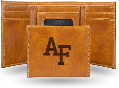 Vista 11 de NCAA Rico Industries - Billetera triple grabada con láser, con grabado láser, accesorio para hombre