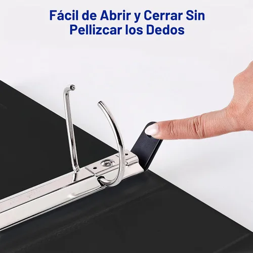 Vista 6 de Carpeta antiadherente y resistente con anillas, de Avery, 1 unidad, Azul claro 3 pulgadas