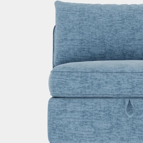 Vista 9 de ERYE Sofá modular de 68 pulgadas con asiento profundo, sofá modular de almacenamiento con otomanas de almacenamiento, sofá biplaza tapizado
