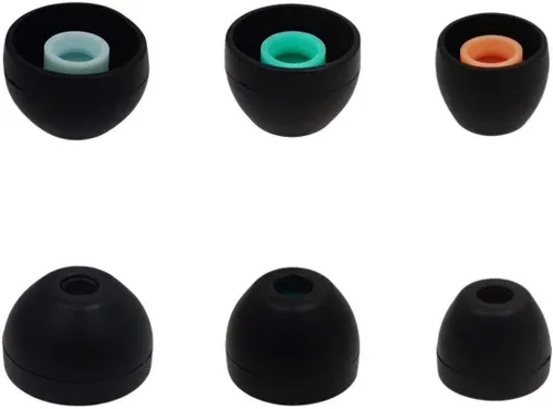 Vista 2 de ALXCD Eartips - Auriculares intrauditivos Sony compatibles con auriculares intrauditivos Sony, S/M/L, 3 pares de almohadillas de silicona suave Negro