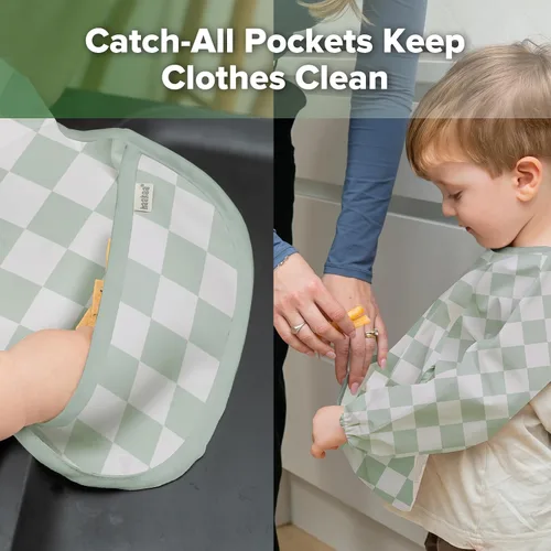 Vista 6 de haakaa Waterproof Baby Bibs for Eating 2pcs for 6-24M