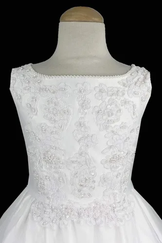 Vista 7 de Vestidos de Primera Comunión para Niñas 7-16 Vestido de Primera Comunión Blanco Talla Grande Vestidos de Primera Comunión para Niñas