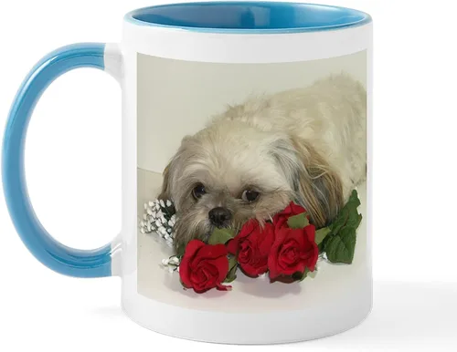 Vista 12 de CafePress Cute Shih Tzu Dog Mugs - Taza de café de cerámica de 11 oz (11.0 fl oz)