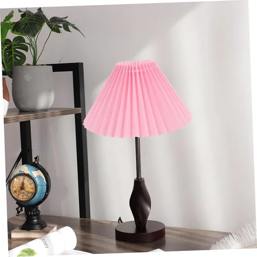 Vista 5 de Linda lámpara de tela cubierta de bricolaje plisado elegante luces de techo decoración del hogar