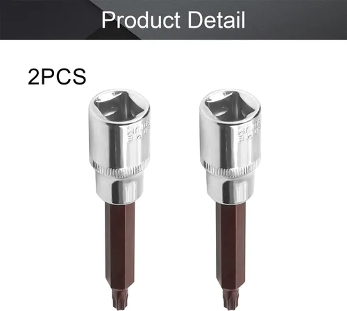 Vista 90 de Utoolmart 1/2" Drive x 0.551 in largo Hex Bit Socket, métrico, S2 y Cr-V acero 1pcs