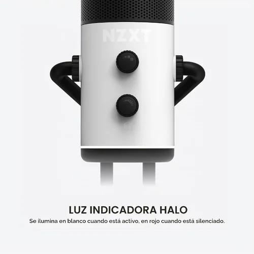 Vista 8 de [Usado] NZXT Capsule - Micrófono USB cardioide - Blanco mate
