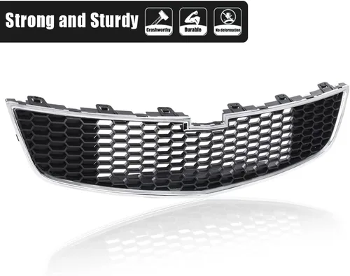 Vista 3 de G-PLUS Parachoques delantero inferior rejilla media/inferior compatible con Chevy Cruze 2011 2012 2013 2014 (no compatible con el modelo ECO)