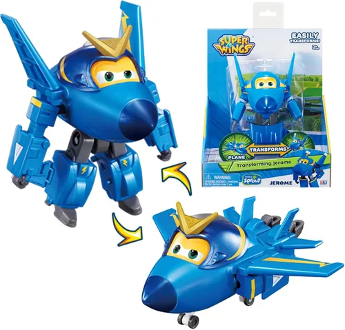 Vista 15 de Super Wings Toys Tino - Dinosaurio de 15 pulgadas, temporada 6, nuevo personaje, figuras de acción de Dinasour con niebla de agua, luz intermitente