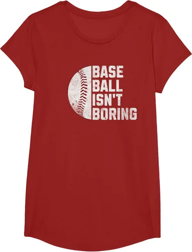 Vista 47 de Camiseta Baseball Isn't Boring, Negro