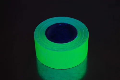 Vista 5 de 1 pulgada x 6 yardas UV luz negra reactiva Fluorescent Gaffer Tape (azul)