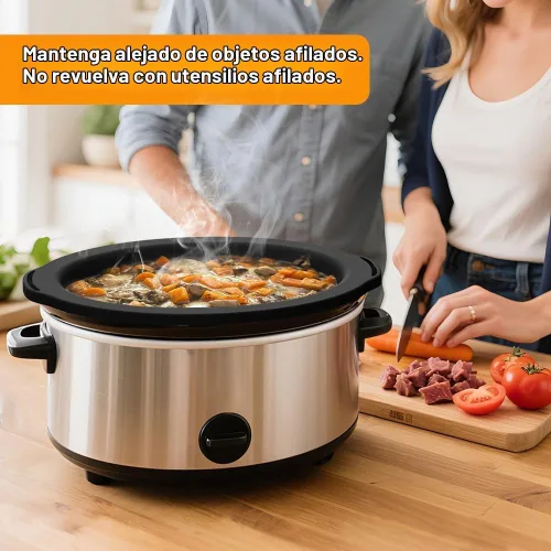 Vista 6 de ChefAid Revestimientos para Olla de Cocción Lenta, 100% Silicona Reutilizable, Accesorios de Inserción para Ollas de Cocción Lenta de 6-8 Cuartos