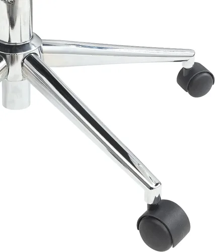Vista 11 de Office Star Silla de oficina ajustable Antimicrobial Manager con base cromada, respaldo medio, tela negra Dillon