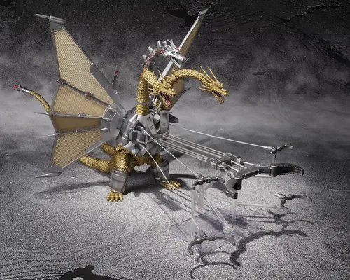 Vista 9 de Bandai Tamashii Nations SH MonsterArts Figura de acción de Mecha King Ghidorah "Godzilla