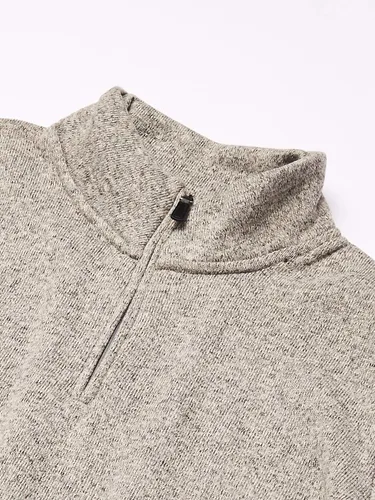 Vista 5 de Wrangler Authentics Suéter de vellón de manga larga con un cuarto de cremallera para hombre