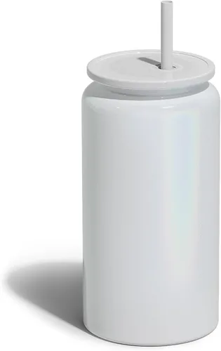 Vista 13 de Paquete de 6 vasos de 16 onzas, vaso aislado con popote, vaso de café