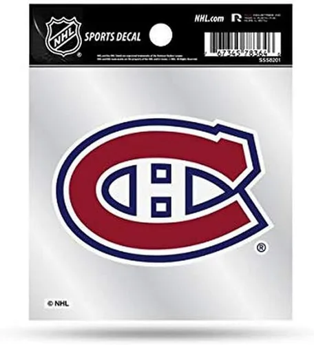 Vista 5 de Rico Industries NHL unisex-adult Primary Logo 4x4 Decal