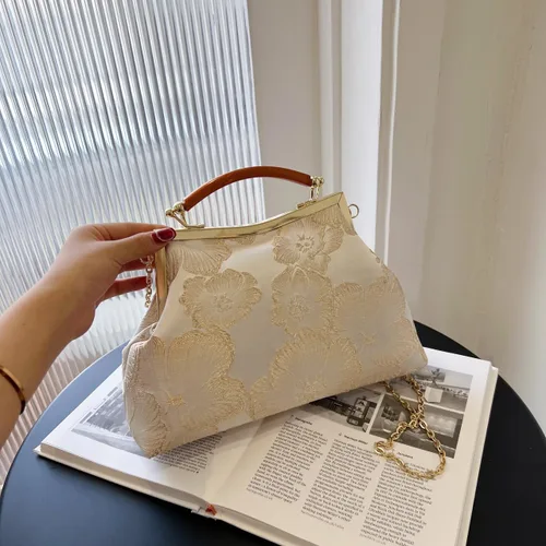 Vista 4 de Bolsos de mano florales para mujer, monederos de noche de flores de diseñador y embragues para formalbodanoviainvitadafiestabaile de graduación