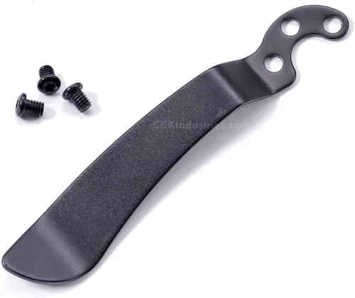 Vista 29 de EZSMITH (Modelo 1 Pinza de bolsillo universal - (Acabado táctico negro) - Pinza de bolsillo de repuesto para cuchillos plegables, teléfonos Modelo 1