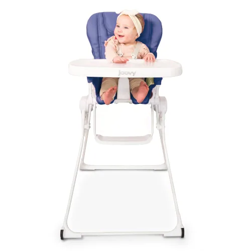 Vista 7 de Joovy Nook NB - Silla alta con bandeja abierta ajustable de cuatro posiciones, asiento reclinable de 3 posiciones y ruedas delanteras para mayor