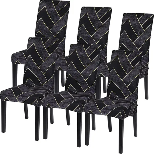 Vista 74 de SearchI Juego de 2 fundas elásticas para sillas Parsons de comedor, fundas elásticas con estampado de elastano, extraíbles, lavables, fundas